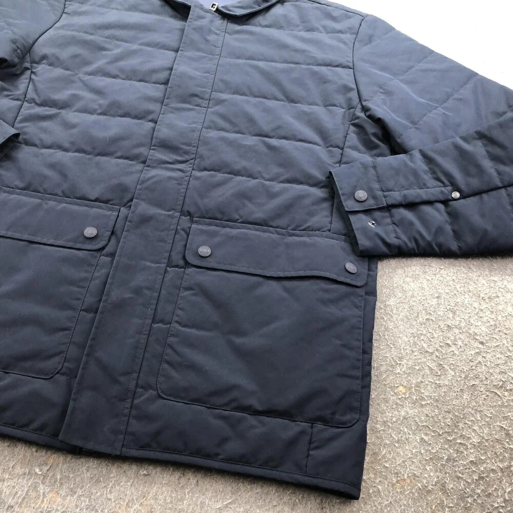 Peter Millar Jacket Mens Medium Blue Quilted Mercer Full Zip Padded Outdoor